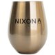 БОКАЛ  MIZU NIXON WINE CUP SET (2) LOCK UP Glossy Rose Gold w/ Black Print