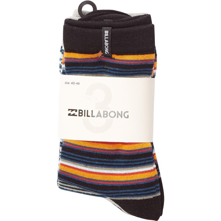 НОСКИ  Billabong STRIPE SOCK 3 PACK B ASSORTED