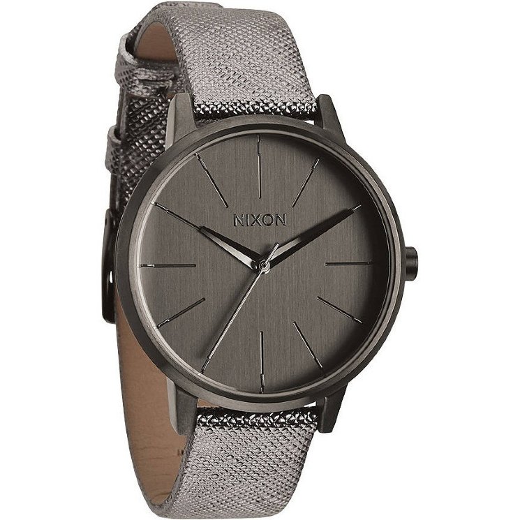 ЧАСЫ  Nixon Kensington Leather GUNMETAL SHIMMER