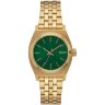 ЧАСЫ  Nixon Small Time Teller GOLD/GREEN SUNRAY