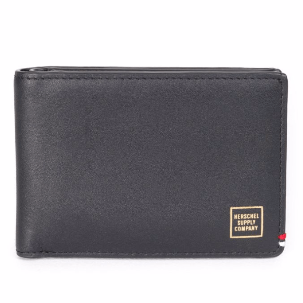КОШЕЛЕК  Herschel MERRITT NAPA Black/Gold Foil