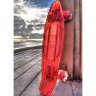 КОМПЛЕКТ ЛОНГБОРД  SUNSET SKATEBOARDS LIFEGUARD COMPLETE 22 RED DECK - RED WHEELS