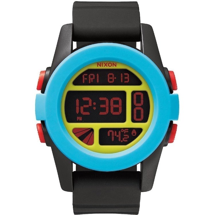 Nixon Unit Black Blue Chartreuse