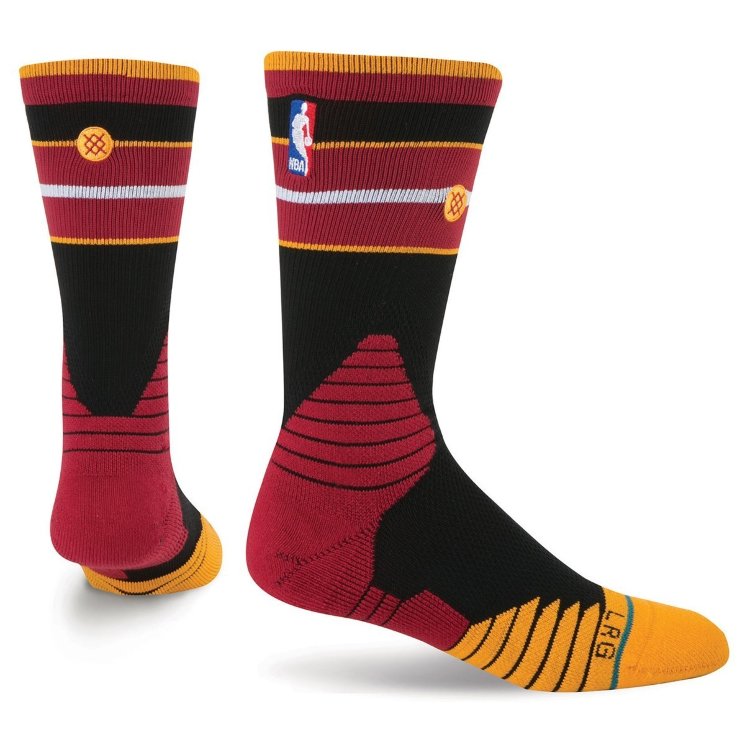 НОСКИ  Stance NBA ONCOURT CORE CREW HEAT BLACK