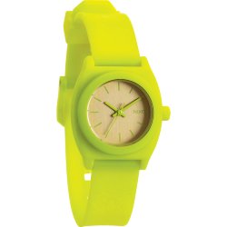 ЧАСЫ  Nixon Small Time Teller P NEON YELLOW/BEETLEPOINT